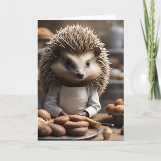 Cartão Bakery Hedge Hog Happy Birthday 