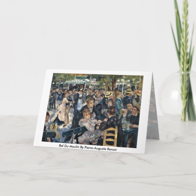 Cartão Bal Du Moulin Pierre-Auguste Renoir (Frente)