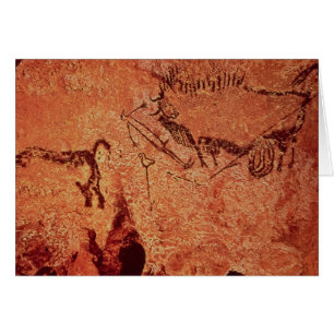 Cartão Balance a pintura de uma cena da caça, c.17000 BC