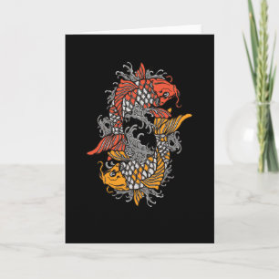 Cartão Balancing Koi