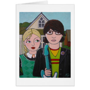 Cartão balancins americanos