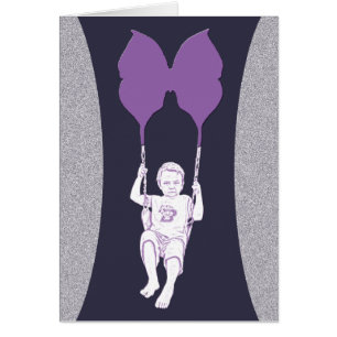 Cartão Balanço da borboleta