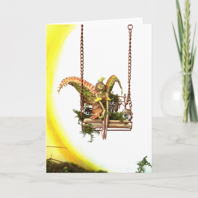 Cartão Balanço feericamente, vazio (Frente)