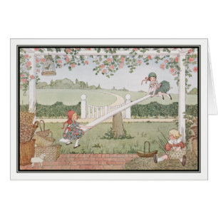 Cartão Balanço, Marjorie Daw por H. Willebeek Le Mair