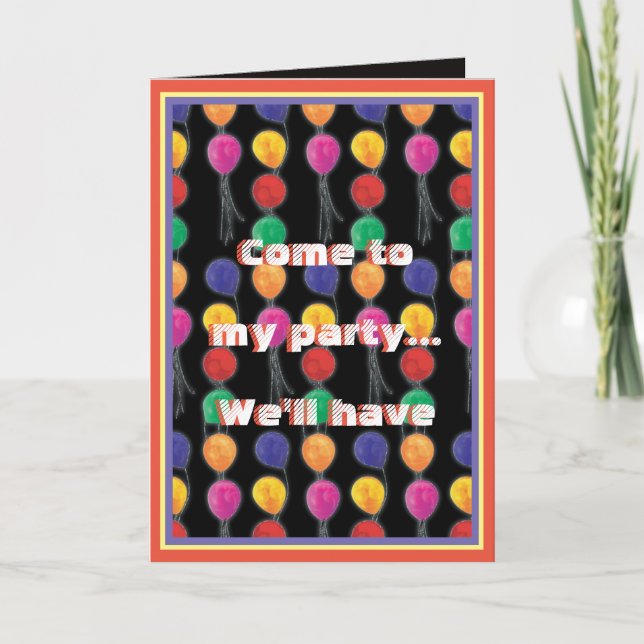 Cartão Balão Burst Good Times (Frente)