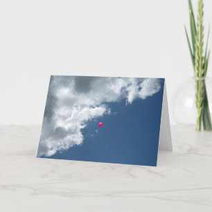 Cartão Balão Vermelho