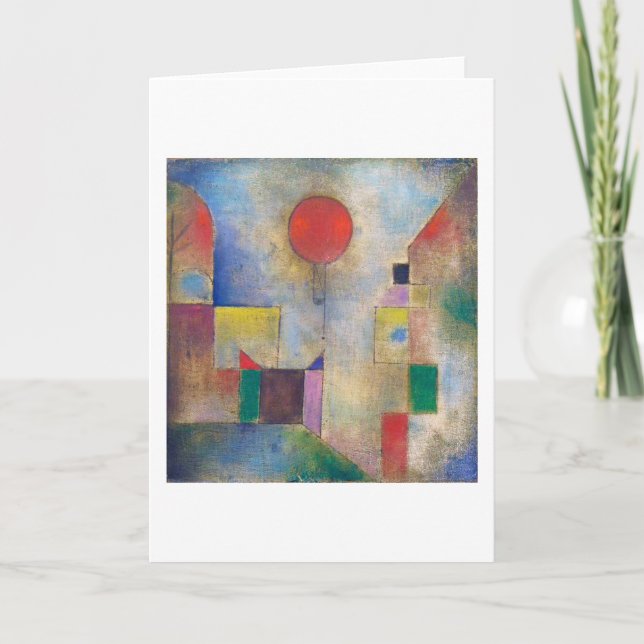 Cartão Balão Vermelho, Klee (Frente)