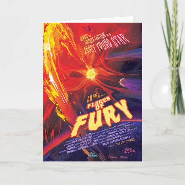 Cartão Balas De Poster De Fury, Au Microscopii. (Frente)