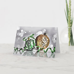Cartão Balas Douradas e Verdes