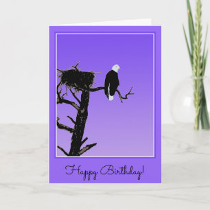 Cartão Bald Eagle at Sunset - Original Wildlife Art