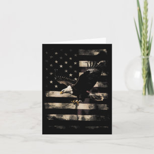 Cartão Bald Eagle Em 4 De Julho Dos Eua Sinalizador Uma D