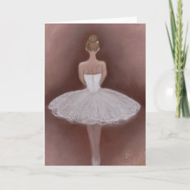 Cartão Balé Dancer em tutu