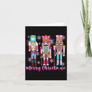 Cartão Balé de Natal Rosa Rosa Nutcracker Esquadrão Rosa 