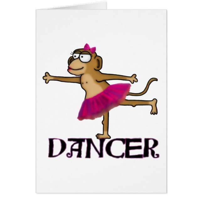 Cartão Balé macaco (Frente)