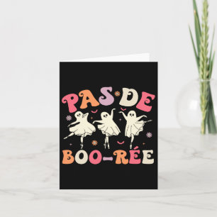 Cartão Balé Pas De Boo-rée Cute Fantasmas Dançando Profes