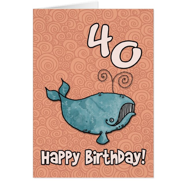 Cartão baleia do BD - 40 (Frente)