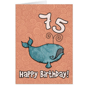 Cartão baleia do BD - 75