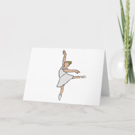 Cartão Ballerina Balé Dancer
