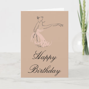Cartão Ballerina Birthday