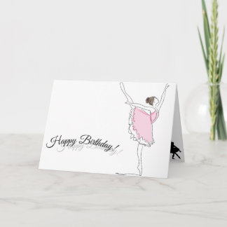 Cartão Ballerina Birthday Card