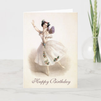 Cartão Ballerina Birthday Card
