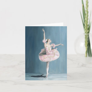 Cartão Ballerina Dancer Original Art Note Card
