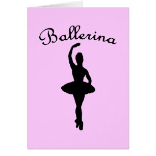 Cartão Ballerina Silhouette