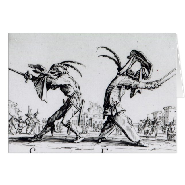 Cartão Balli de Sfessania, c.1622 (Frente Horizontal)