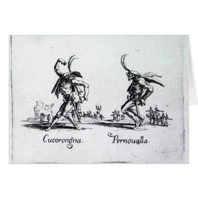 Cartão Balli de Sfessania, c.1622 (Frente Horizontal)