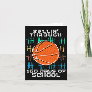 Cartão Ballin Através De 100 Dias De Escola 100º Ba Mais