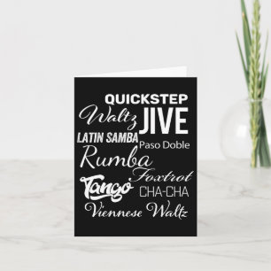 Cartão Ballroom Dancer Pun Gift