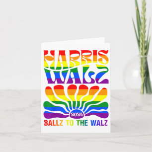 Cartão Ballz Para O W Harris W 2024 Kalama Harris Waltz 2