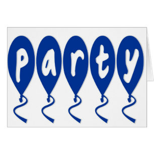 Cartão Balões do Partido