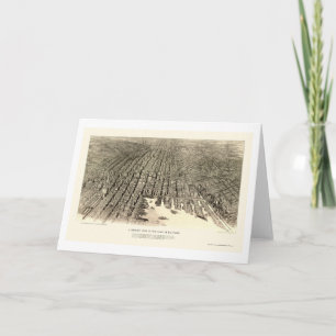 Cartão Baltimore, mapa panorâmico da DM - 1912