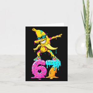 Cartão Banana Dabbing 67 Sorvete Gotejamento Divertido Se