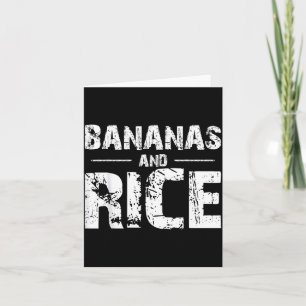 Cartão Bananas e arroz 