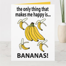 Cartão Bananas Fruta Bananas Engraçadas