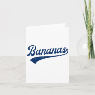 Cartão Bananas Retro Engraçadas Camisas Bananas Cute Gift