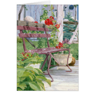 Cartão Banco da paisagem