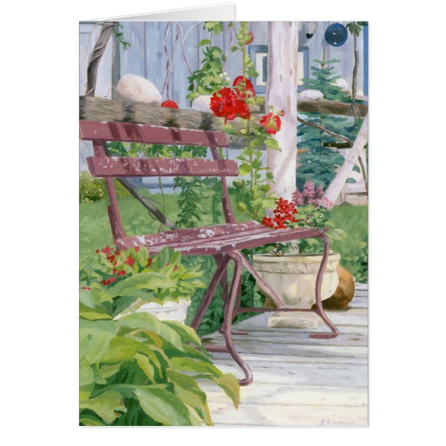 Cartão Banco da paisagem (Frente)