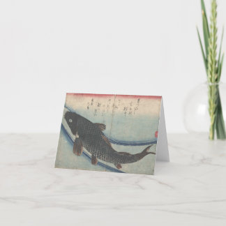Cartão Banco de areia dos peixes: Koi - notecard