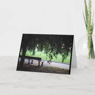 Cartão Banco de parque