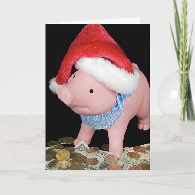 Cartão Banco Piggy de Natal (Frente)