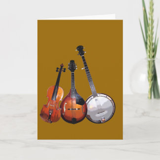 Cartão Banda Bluegrass filtrada