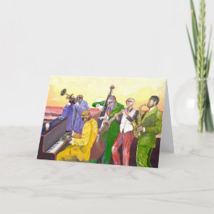 Cartão "Banda de jazz "