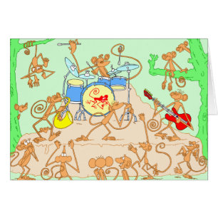 Cartão Banda do macaco