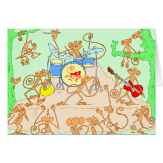 Cartão Banda do macaco