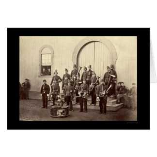 Cartão Banda Militar Veterana em Washington DC 1865