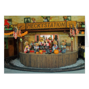 Cartão Banda musical do vaqueiro dos ouriços