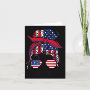 Cartão Bandana Headscarf Sungles Girls Trump